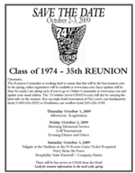 Click here for Reunion Schedule and Information